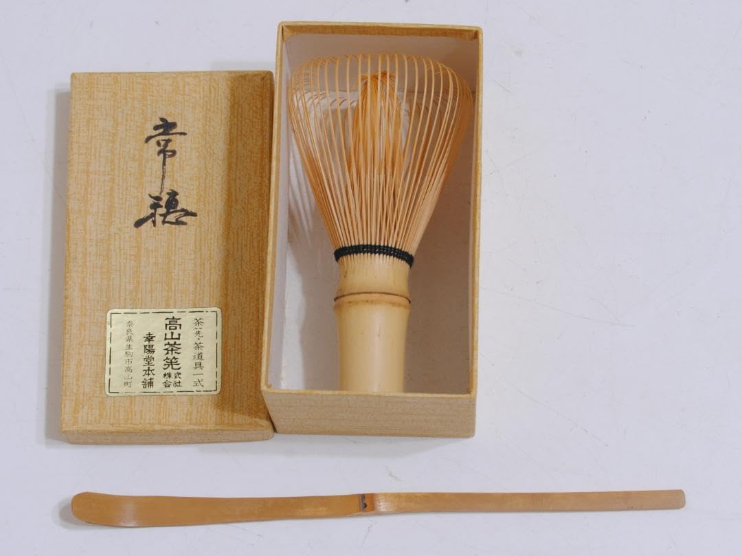 茶道具 短冊箱 漆塗 茶碗 建水 柄杓 茶杓 茶筅付 茶道具 短冊箱 漆塗